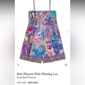 Milla By Camilla Kids Playsuit 4T